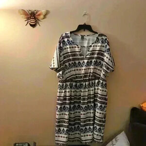 Shein curve dress, size 3XL, multi color design